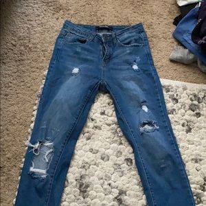 Fashion nova wax jeans size 1 high rise